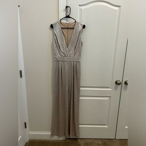 Vince Camuto metallic pink jumpsuit size 6